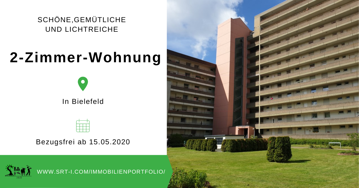 2-Zimmer-Wohnung in Bielefeld| ab 15.05.2020 zu vermieten ...
