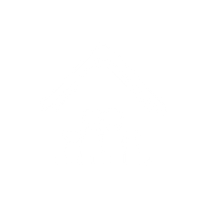 Weißes Icon von Familienhaus